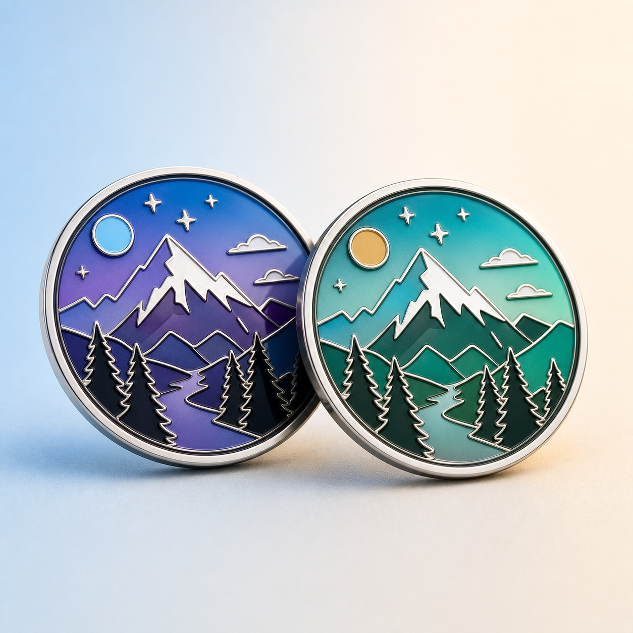 True Color Badges Color-Changing Metal Badges - jhtcraft